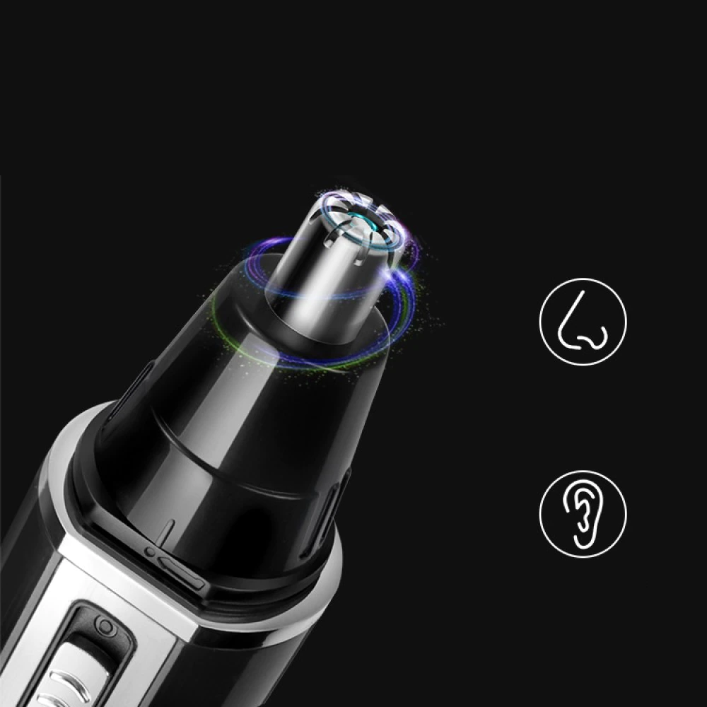 Tondeuse 4 en 1 pour barbe, oreilles, nez et cheveux