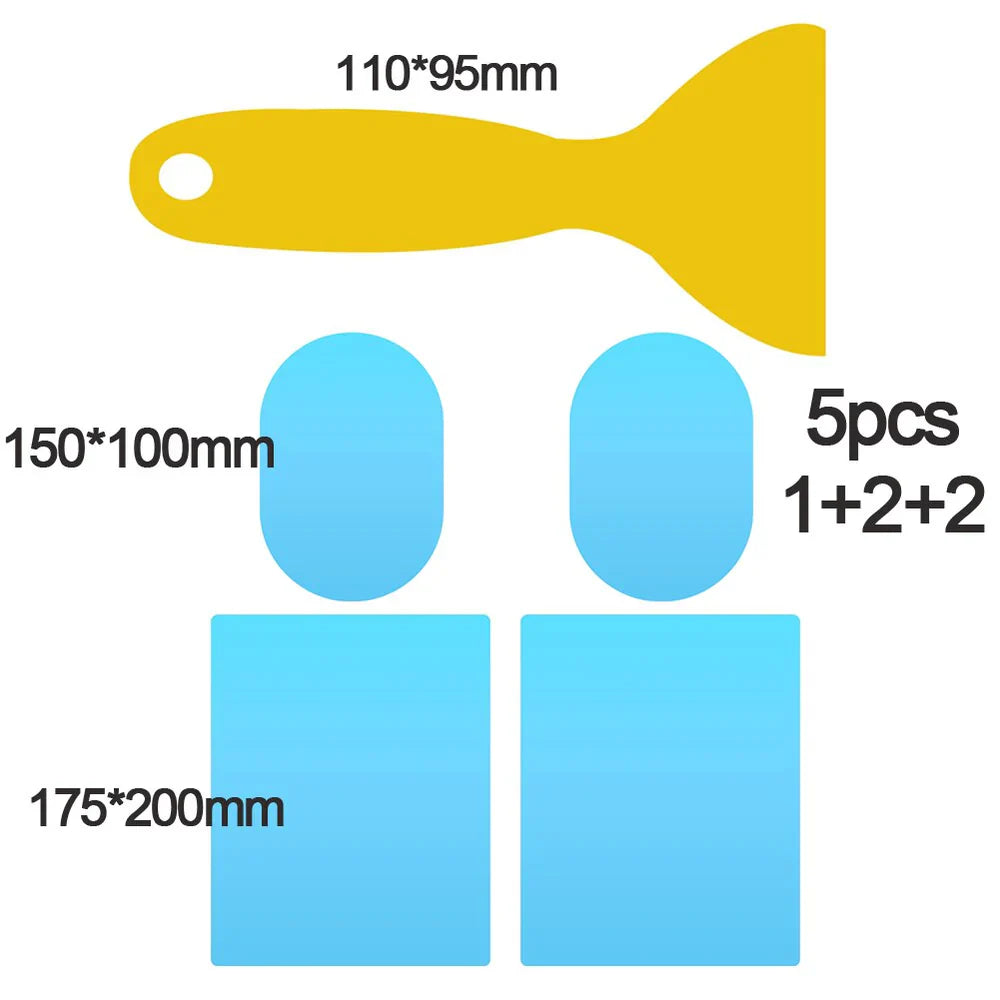 Kit 4 Films Protecteurs Anti-Pluie pour Voiture