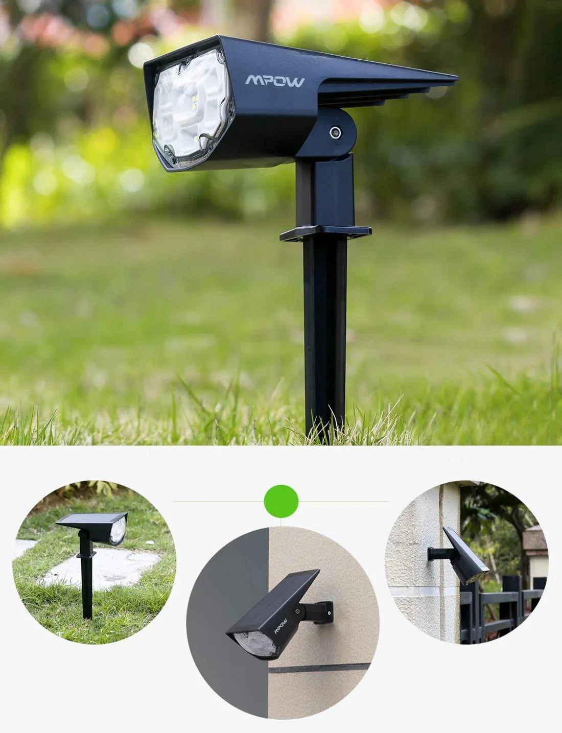 Lampe solaire ultrapuissante waterproof