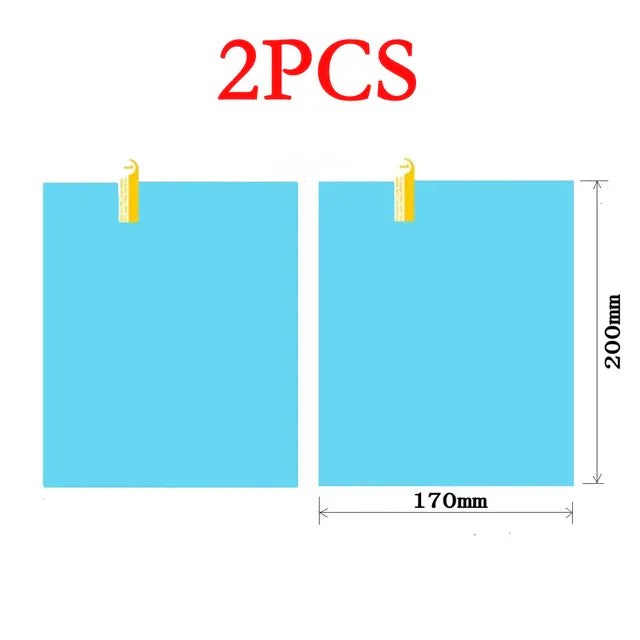 Lot de 2 Films Anti-Pluie et Buée pour Voiture