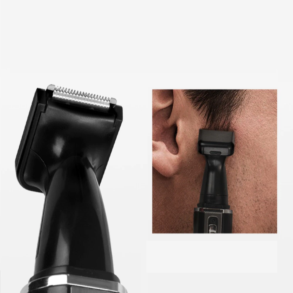 Tondeuse 4 en 1 pour barbe, oreilles, nez et cheveux