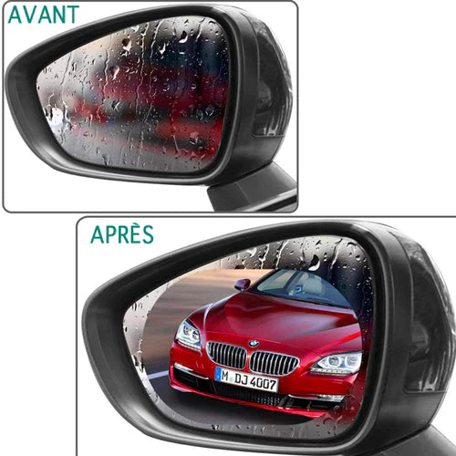 Lot de 2 Films Anti-Pluie et Buée pour Voiture