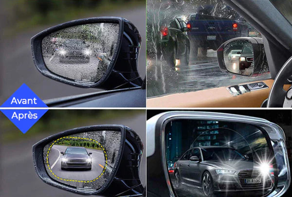 Kit 4 Films Protecteurs Anti-Pluie pour Voiture